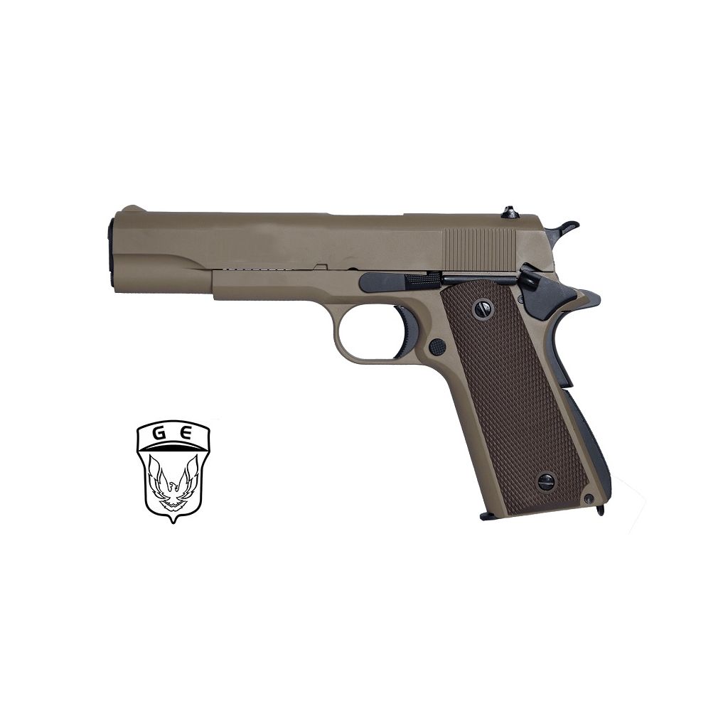 Airsoft Golden Eagle M1911A1 GBB - Tan