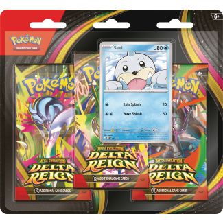 Pokemon Blister Pack - 3-Pack: 3 Mega Evolution: Delta Reign Booster Pakker + Seel Black Star Promo