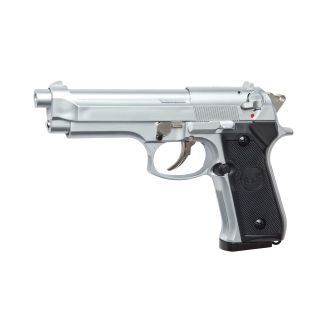 Softgun gas pistol M92F sølv