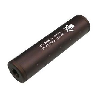 Pirate Arms Metal Stubby Silencer, 130x35 mm, CW/CCW 