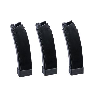Softgun magasin 3 stk 75 skuds midcap til Scorpion EVO.