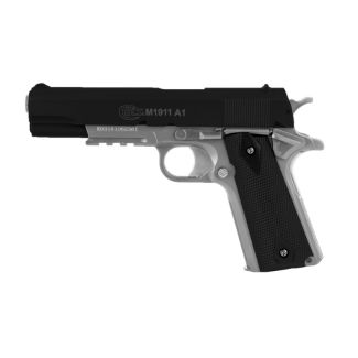 Softgun/Airsoft pistol Colt 1911 A1 med metalslæde, sort/sølv