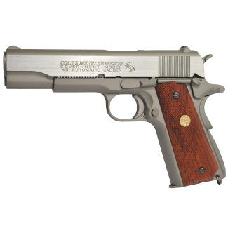 Softgun CO2 pistol Colt 1911, Stainless blowback.   