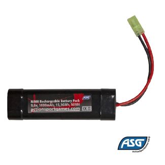 Airsoft/softgun Batteri 9,6V 1600 mAh NiMH, Mini Type, Tamiya