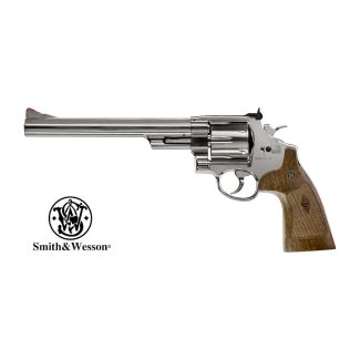 Softgun/Airsoft S&W Model 29, 8 3/8” CO2 Revolver, Chrome-Finish