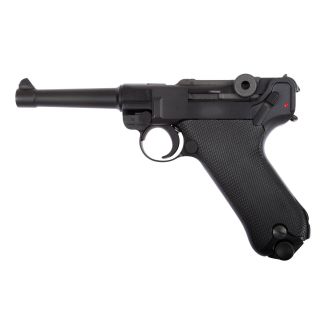 Softgun/Airsoft WE GBB Pistol P08, fuld metal, Sort
