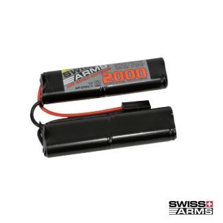9,6v 2000 mAh NiMH batteri, 2-delt.