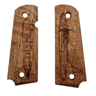 Bomber wooden grip - Colt 1911