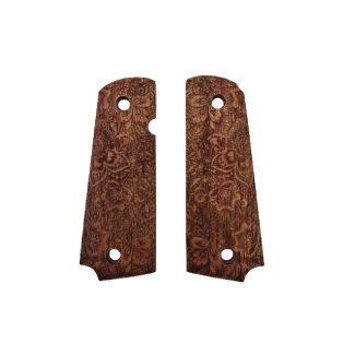 Flower wooden grip - Colt 1911