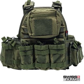 Tactical Vest Molle – Olive - Swiss Arms
