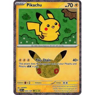 Pikachu [ 12/30] – 034/128 – ME05.5 30th Celebration