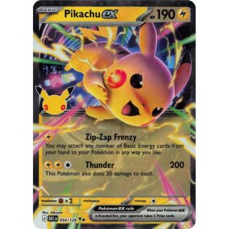 Pikachu ex – 054/128 – ME05.5 30th Celebration