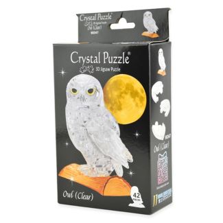 3D Crystal Puzzle, Owl Ass, 42 pcs-Klar