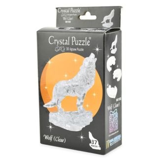 3D Crystal Puzzle, Puslespil, Wolf Ass, 37 dele-Klar