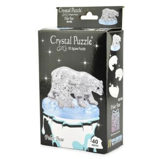 Original Crystal Puzzle, Polar Bear, 40 pieces