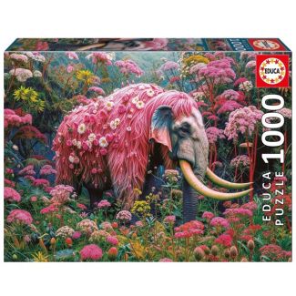 Educa, 1000 brikker, Floral Elephant