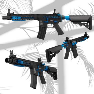 Colt M4 BLAST BLUE Fox AEG Fuld metal – Mosfet