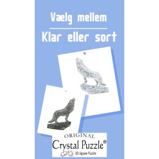 3D Crystal Puzzle, Puslespil, Wolf Ass, 37 dele