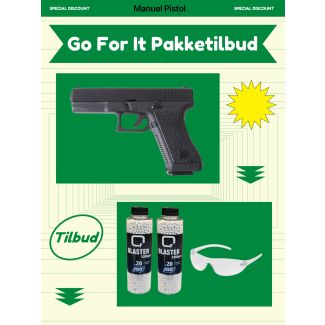 Softgun Go For It tilbud, Model G17 Manuel pistol